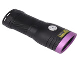365nm Flashlight Aluminium Alloy USB Type C 60W UV 365nm Light Flashlight for Cat Urine Detection V1294-YM0703-3119230083411