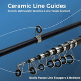 6.9ft Fishing Poles and Reels Combo, 1 Pack Telescopic Fishing Rod and Reel Kits with Lures and V1107-133-00539
