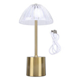 Portable Crystal LED Desk Lamp 3 Levels Brightness Touch Control Dimmable Bedside Lamp for Home V1294-YM0901-3119240104411