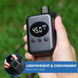 Mini Electric Bike Tyre Pump Black 150 PSI with Digital Gauge for Presta and Schrader Valves V178-59147