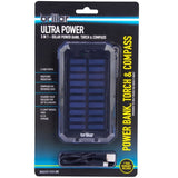 Brillar Ultra Power 3 In 1 4000mAh Solar Powerbank, Torch & Compass V915-BR0092