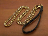 LGCASL Traction Leash Leather Strong Metal Stainless Pet Chain for Dog Black V1189-LWWAL-20260325-02687