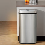 Devanti 60L Sensor Bin Motion Rubbish Automatic Silver SB-D-60-SS