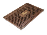 Water Storage Tea Tray with Drainage Tool Hose Non Fading Water Drainage Tea Serving Tray for Home V1294-YM0703-3118230076311