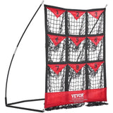 9 Hole Baseball Softball Pitching Net 9 Pocket Hitting Practice 49"x42" V952-BLXWBQTQW494ZDBEBV0