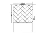 Mountview 10 Pcs Garden Fence Border Rustproof Metal UM2122-AU