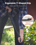 VEVOR 5 Tines Garden Fork Metal Handle 41 in Spading Pitchfork Y Grip Heavy Duty V952-HYCWJCGC5C1JS1RA7001V0