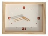 Wall Clock Battery Powered Fashionable Square Minimalist Wooden Clock Silent Modern Clock Decorative V1294-YM0901-3115240110811