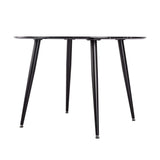 Marble Mania Round Table V264-DNT-405S-BLK