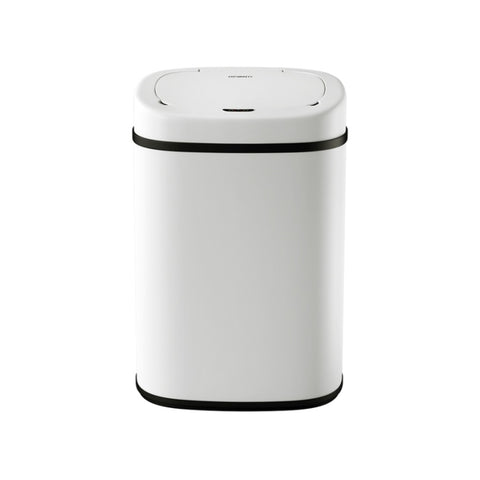 Devanti 82L Motion Sensor Bin Rubbish Automatic White SB-82L-S24-WH