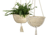 Natural Hanging Seagrass Plant Baskets Dural Layer Flower Planting Basket Holder Garden Decor V1294-YM0717-10126767
