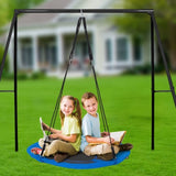 Tree Swing, 40 Inch Saucer Swing, 750lbs Weight Capacity, 900D Oxford Fabric Swing Seat with 2 Tree V952-LSFDQQLSFD409Q7D1V0