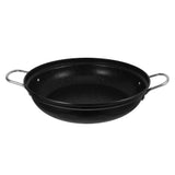 Black Stainless Steel Wok with Double Handles, Cooking Pot for Home Kitchen Use V1370-AZ4-08571