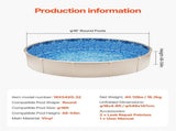 18-ft Round Above Ground Pool Liner, Overlap Pool Liners, Standard Gauge Vinyl, 48-to-54inch Wall V952-YCNCROUND18F554QLV0