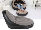 Modern Inflatable Folding Recliner Sofa Chair with Footstool for Living Room Balcony Garden V1294-YM0901-3116200046411