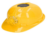 Hard Hat with Solar Fan Plastic Ventilated Safety Helmet Breathable Hard Cap with Removable Lining V1294-YM0901-3111230238113