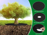 Tutuviw Non Woven Tree Ring, 24.4 inches Round Tree Base Weed Barrier Fabric Cover, Degradable and V1189-WXFWAL-20260319-00120