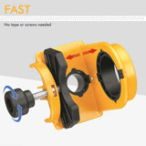 Door Lock Installation Kit with Drilling Template Hole Saw Drill Bit and Hex Wrench for Wooden and V1341-ZY-FDTQPA2Z-ORANGE