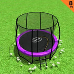 Kahuna Trampoline 8 ft Round Outdoor - Purple TRA-KAH-08-PU