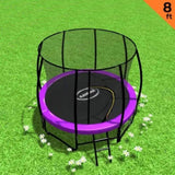 Kahuna Trampoline 8 ft Round Outdoor - Purple TRA-KAH-08-PU