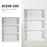 Vertical Dry Erase Wall Calendar Board with Clear Display, Monthly Planner for Office and Home V1369-AZ3-W-13415