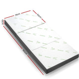 Giselle Bedding Foldable Mattress Folding Foam Single Bamboo FOAM-MFM-TRIO-BAM-BK