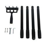 Weeding Rake Adjustable Length Stainless Steel Ergonomic Handle Hand Rake Garden Tool for V1294-YM0521-3111230070412