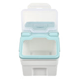 Blue Dog Food Storage Bin with Sealed Lid, Durable Wear-Resistant Container for Pet Food Freshness V1370-AZ4-10826