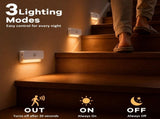 6 Pack Rechargeable Stair Lights for Indoor, Motion Sensor LED Night Light Lamp for Step Hallway V1192-AZ-W-26463