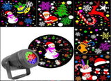 White Rotating Snowflake Blizzard Projection Light, LED Christmas Projector for Home, Holiday V1189-LC-SD-00049