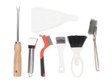 Bird Cage Cleaning Tools Set Stainless Steel Cage Brushes with Fork Scraper Brush Dustpan for V1294-YM0901-3111250162211
