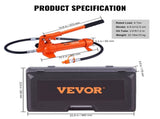 4 Ton Porta Power, Portable Hydraulic Jack with 3.9 ft/1.2 m Oil Hose, Auto Body Frame Repair V952-FLDTJH4ABSTPUKFMBV0