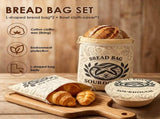 3Pcs Beeswax Bread Bags Free of plastic components, Freshness Balance,Shape Design for Homemade and V1366-AZ2-W-15582