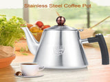 1.2L Stainless Steel Stove top Teapot Tea Coffee Pot Kettle Heat Resistant Handle Matte V1294-YM0722-JY03671-01