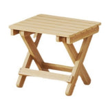 Beige Wood Folding Stool for Indoor Outdoor Use, Portable Step Stool for Kitchen Living Room V1369-AZ3-W-12110