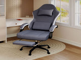 Levede Office Chair High Back PU Leather Gaming Chair OF1060-GYBK-AU