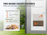 Dog Door for Sliding Glass Door, 75 7/8"-80 11/16" Adjustable Height Doggy Door for Sliding Doors, V952-HDMGMLXCKJBLJHZS9V0