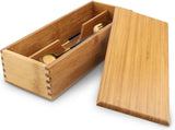 Wooden Cutlery Box with Lid, Small Drawer Organizer Kitchen, in for Spoon Utensil Chopsticks Kitchen V1259-DP01-A-825