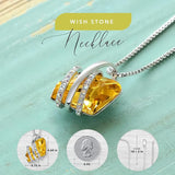 Wish Stone Pendant Necklace, Necklaces for with Birthstone Crystals, Allergy-Free Jewelry for V1164-325811