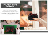 10Pcs Black Kraft Paper Wrapping Boxes Durable Storage Boxes for Elegant Presents V1369-AZ3-W-19097
