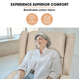 FORTIA Electric Recliner Lift Heat Chair for Elderly, Massage, Heat Therapy, Aged Care, Beige V219-HECLCRFOB3BG