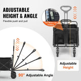 Collapsible Folding, 2 cu.ft Grass Cart with All-Terrain 5in Wheels, Heavy Duty Folding V952-ZDHYBXSSTCHSMHEGRV0