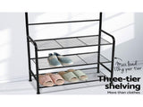 Artiss Clothes Rack Airer Coat Stand 179cm Hanger Rail Closet HANGER-SR6530-STD-BK