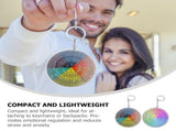 WHAMVOX 2-Pack Metal Hanging Emotion Wheel Keychain Set, Decorative Key for Bags and Keys V1189-WXFWAL-20260326-02310