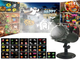 Christmas LED Projector Lamp, 16 Patterns Snowflake Outdoor Decorative Light V1263-JX-4575
