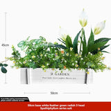 faux potted plant, sunflower, wooden box, home decor, Australia, living room tabletop V1106-112-23547-MLT-24