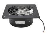 Kitchen Exhaust Fan 9.8 Inch Carbon Steel 2800RPM 80W 7 Blades Quiet Wall Mount Fume Extractor V1294-YM0901-3113250022311