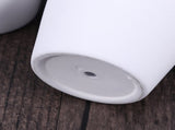 Worgeous 5Pcs 10x10CM Small White Terracotta Pot Clay Ceramic Pottery Planter Cactus Flower Pots V1189-LWWAL-20260327-03407