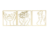 Single Line Art Wall Decor Iron Minimalist Female Line Drawing Home Hanging Wall Decor for Bedroom V1294-YM0706-3115230049714
