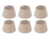 6Pcs Small Lamp Shade Clip On Drum Linen Fabric Lampshade for Candle Bulbs Lighting Accessories V1294-YM0715-3119220085411